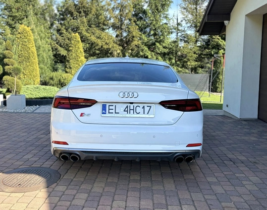 Audi S5 cena 153000 przebieg: 73000, rok produkcji 2018 z Pabianice małe 191